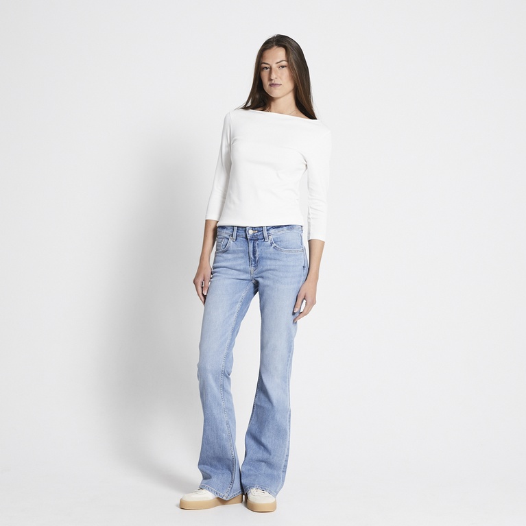 Low waist bootcut jeans "Low Boot" Light blue